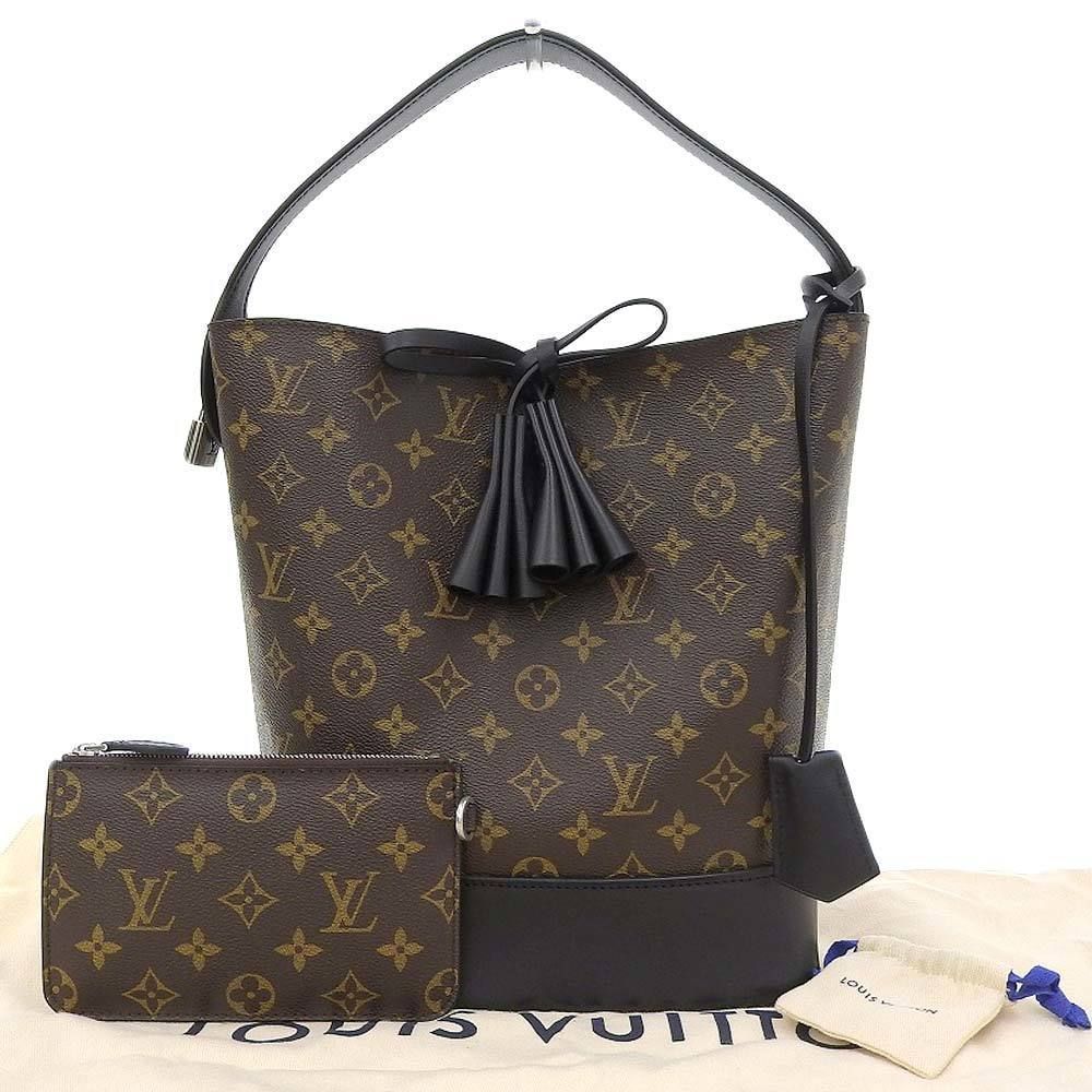 Genuine Guarantee Monogram Black Brown NN GM One-shoulder Bag Cloth Bag Handbag